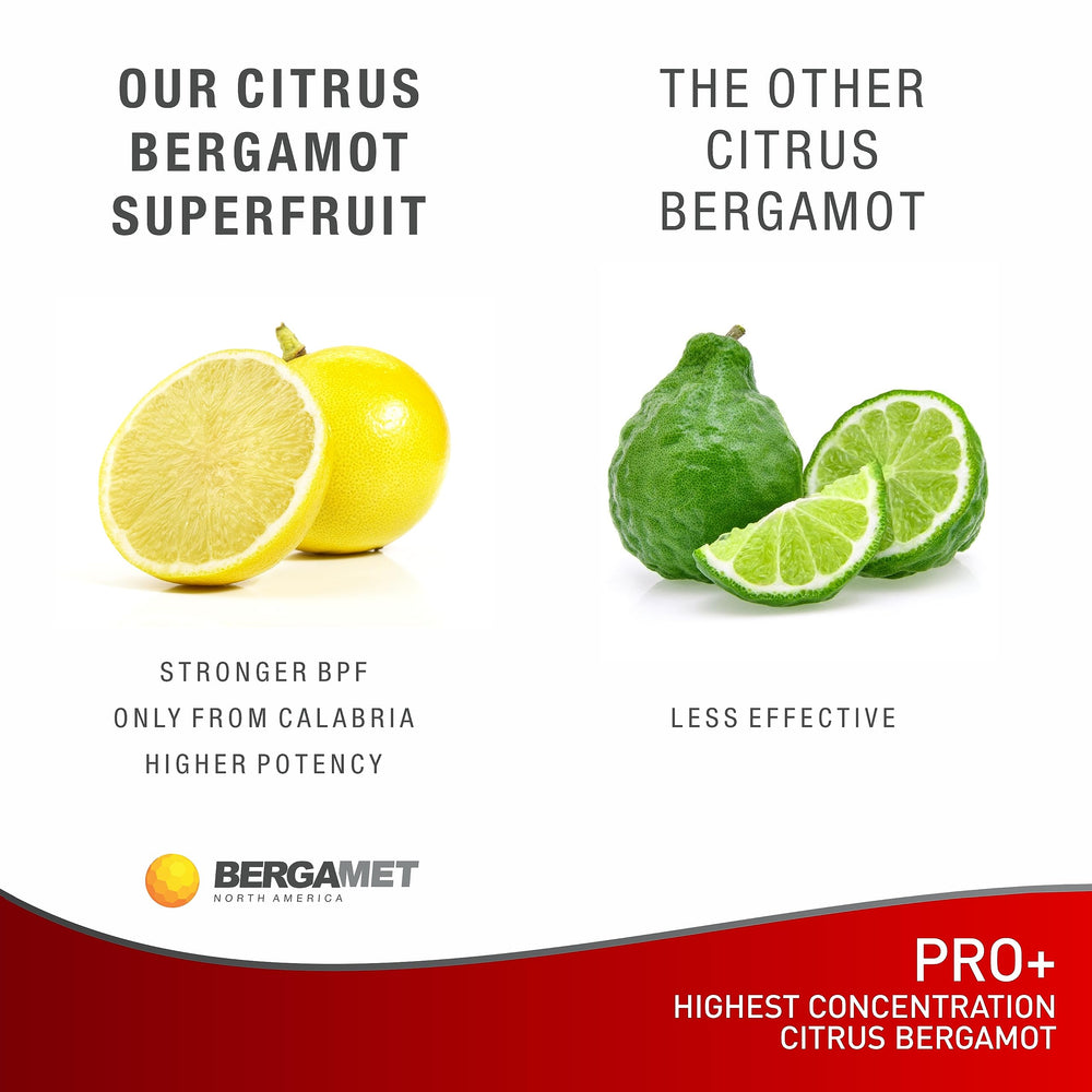180-count bottle of Citrus Bergamot PRO+ capsules