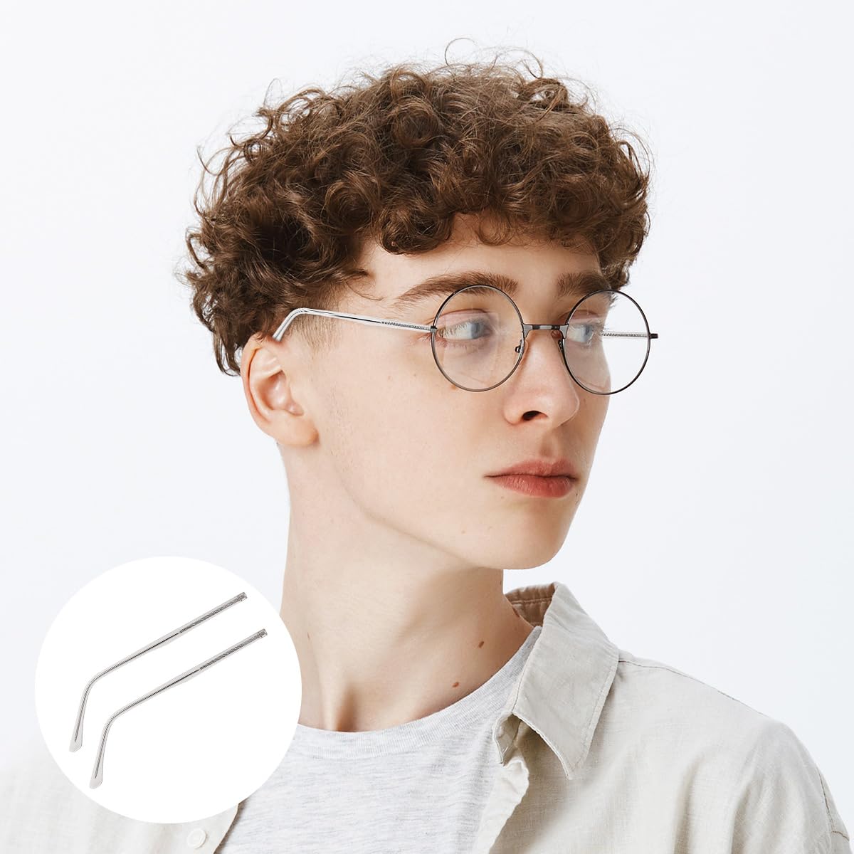 Easy installation replacement arms for glasses