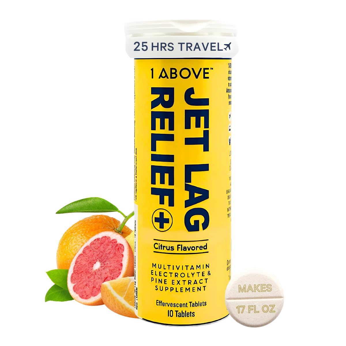 1Above Jet Lag Relief Tablets Citrus packaging