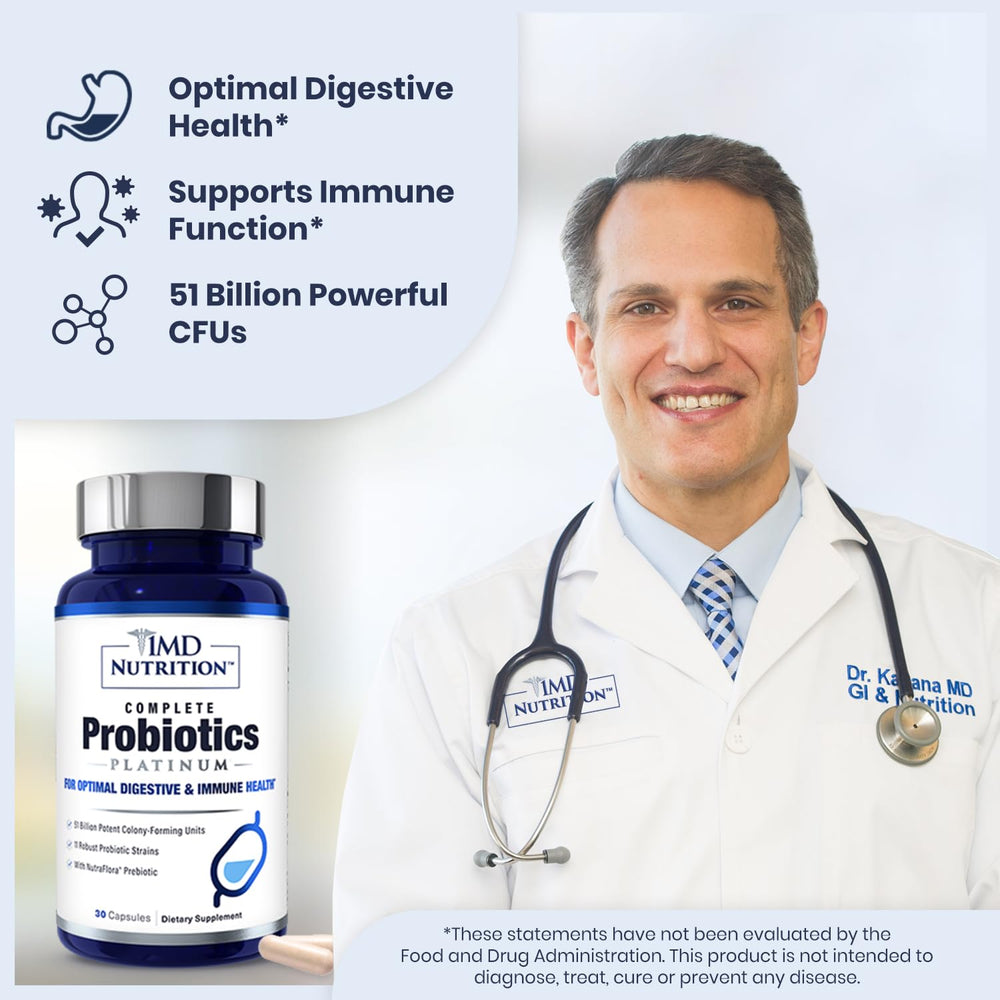 Dairy-free probiotic formula from 1MD Complete Probiotics Platinum