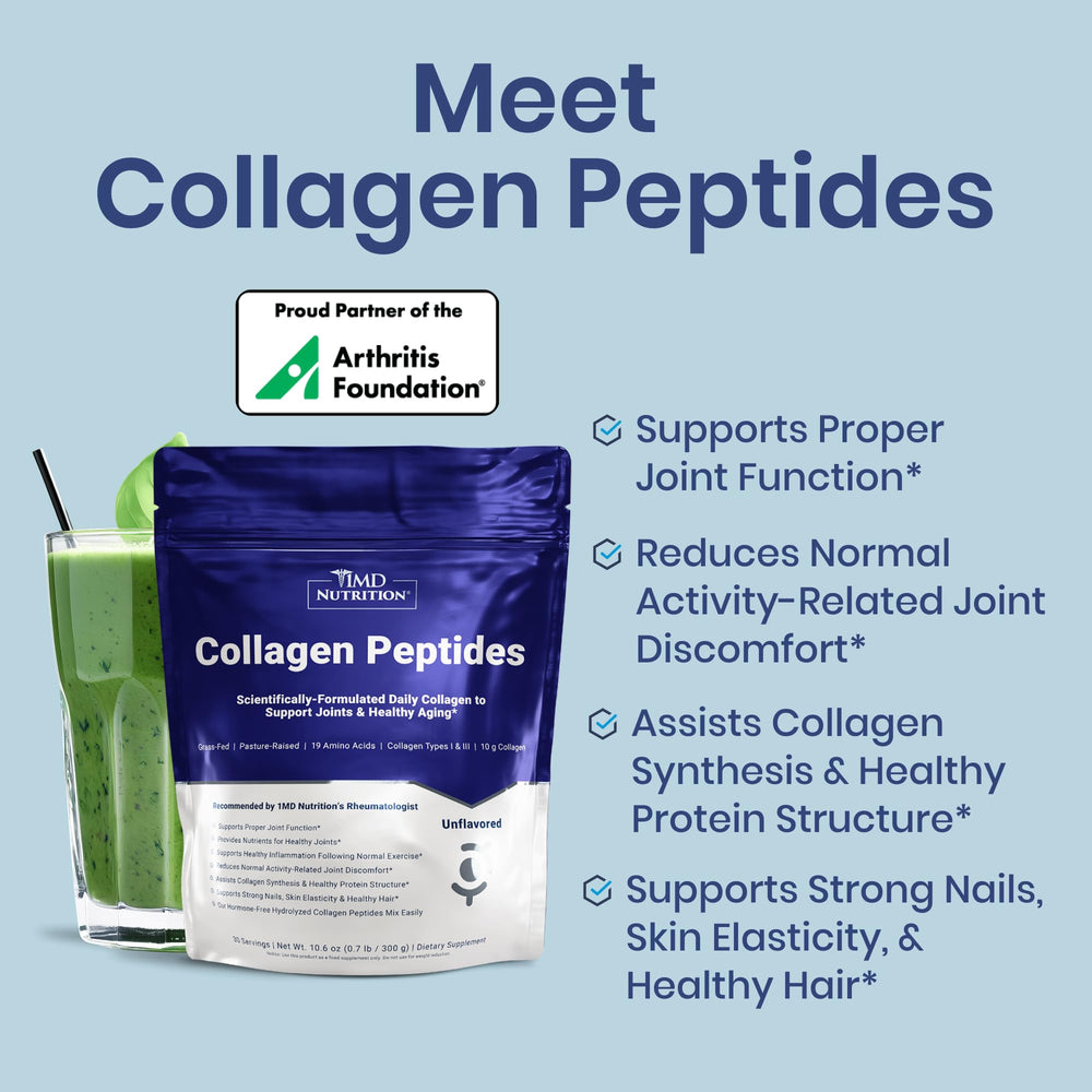 Unflavored collagen peptides bottle with seal