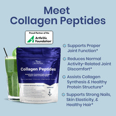 Unflavored collagen peptides bottle with seal