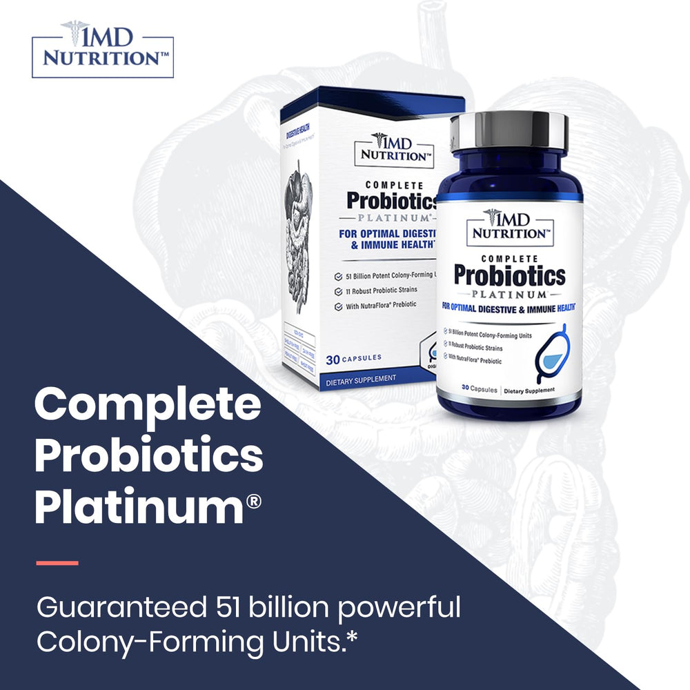 Graphic showing 11 probiotic strains on the label