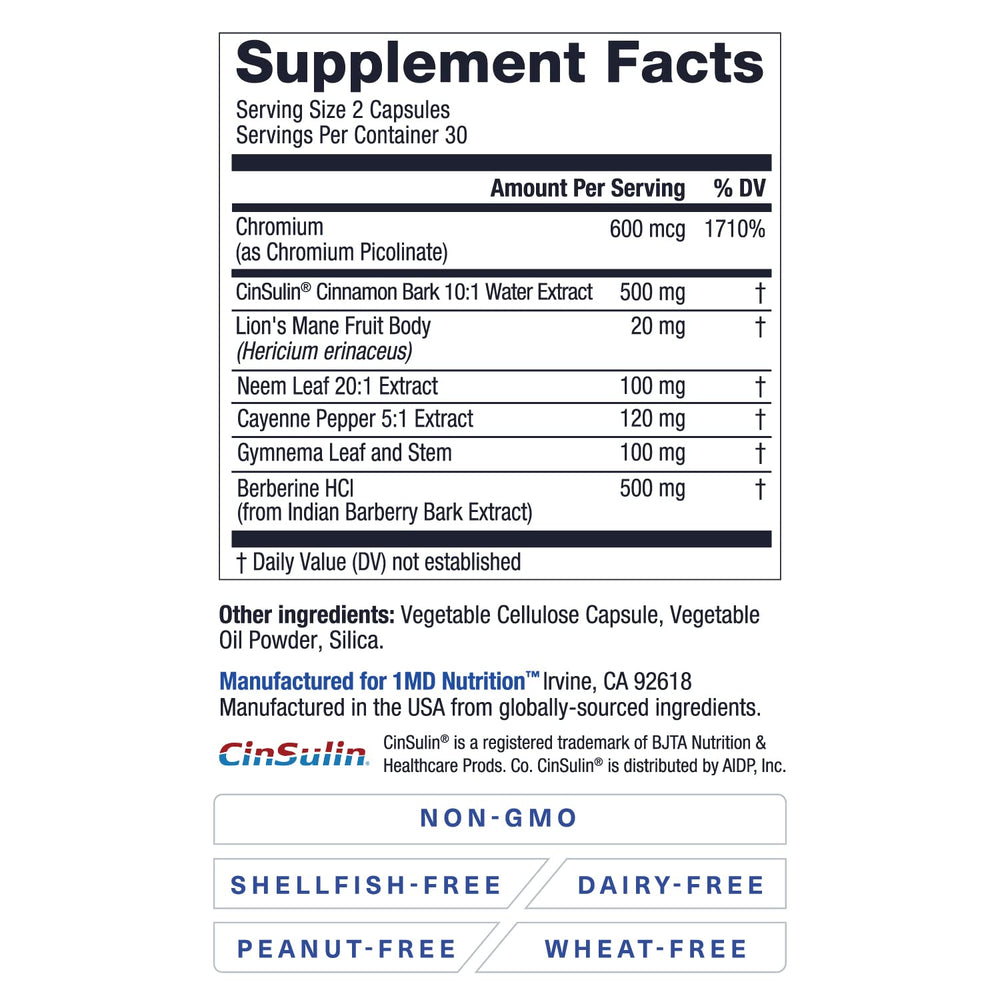 Lion's Mane mushroom in 1MD Nutrition formula