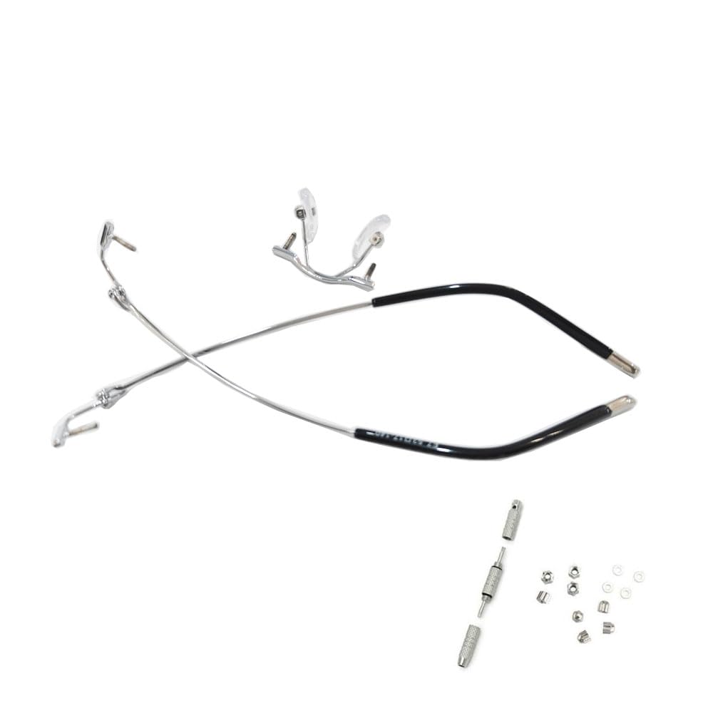 Pair of metal frame arms for rimless glasses