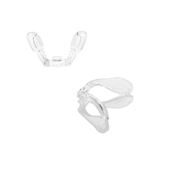 Close-up of silicone nose pad and saddle bridge piece