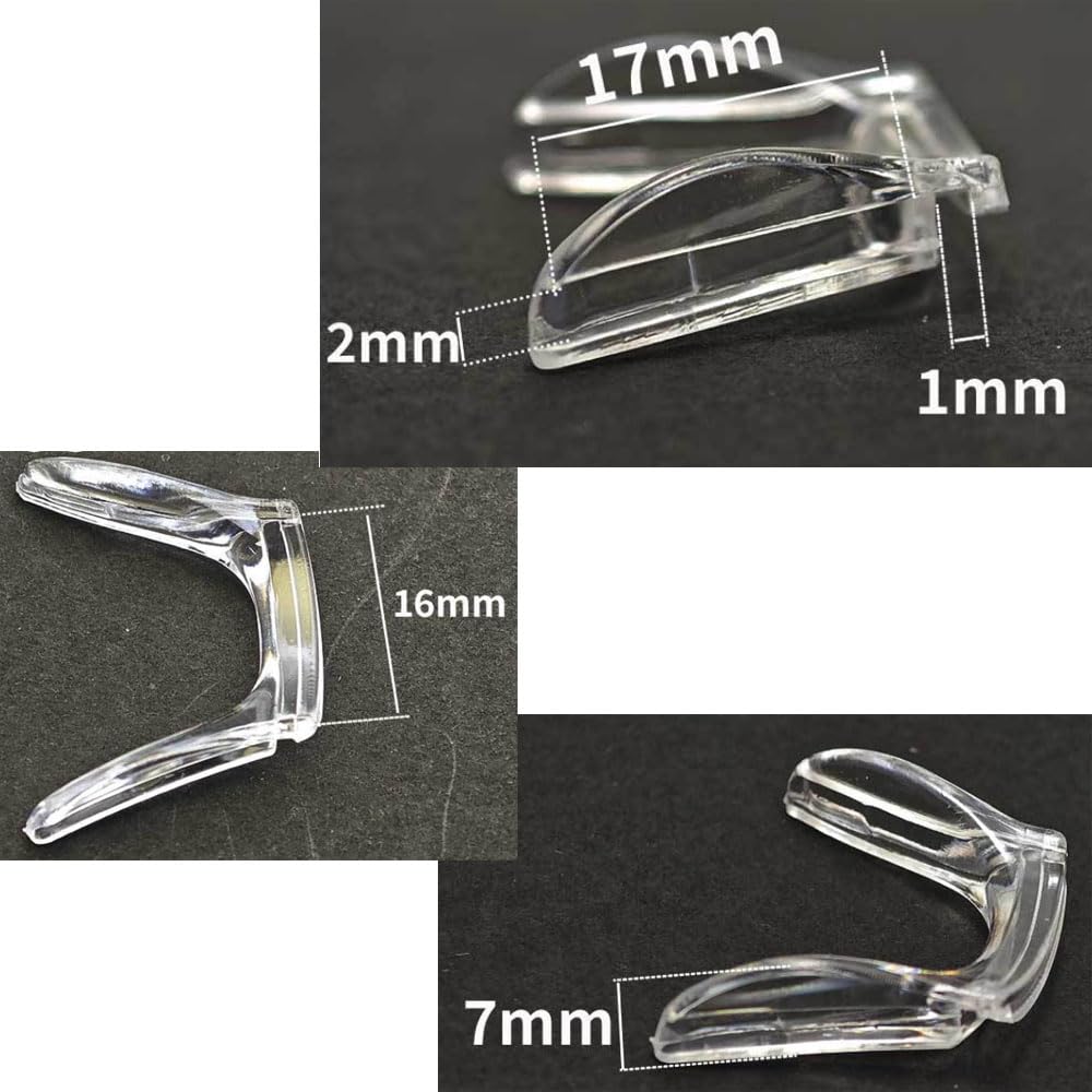 Glasses nose bridge repair kit showing embedded bracket