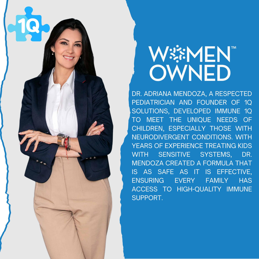 Infographic showing 1Q Relax ingredients and benefits