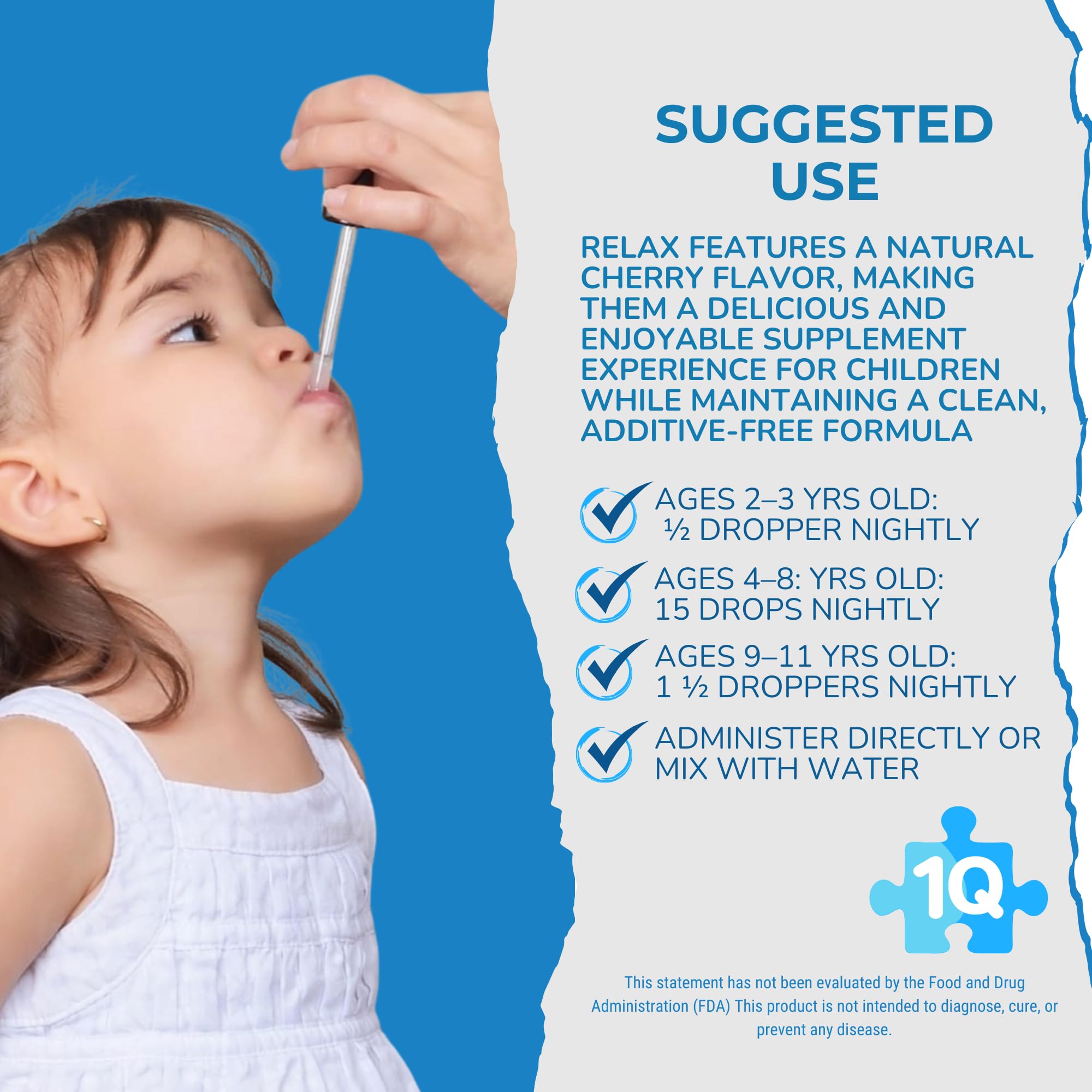 Dropping 1Q Relax into juice