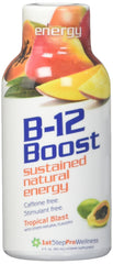 Front view of 1st Step Energy B-12 Shot Tropical Blast 2oz bottle