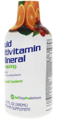 Close-up of Citrus Burst label showing vitamins and minerals