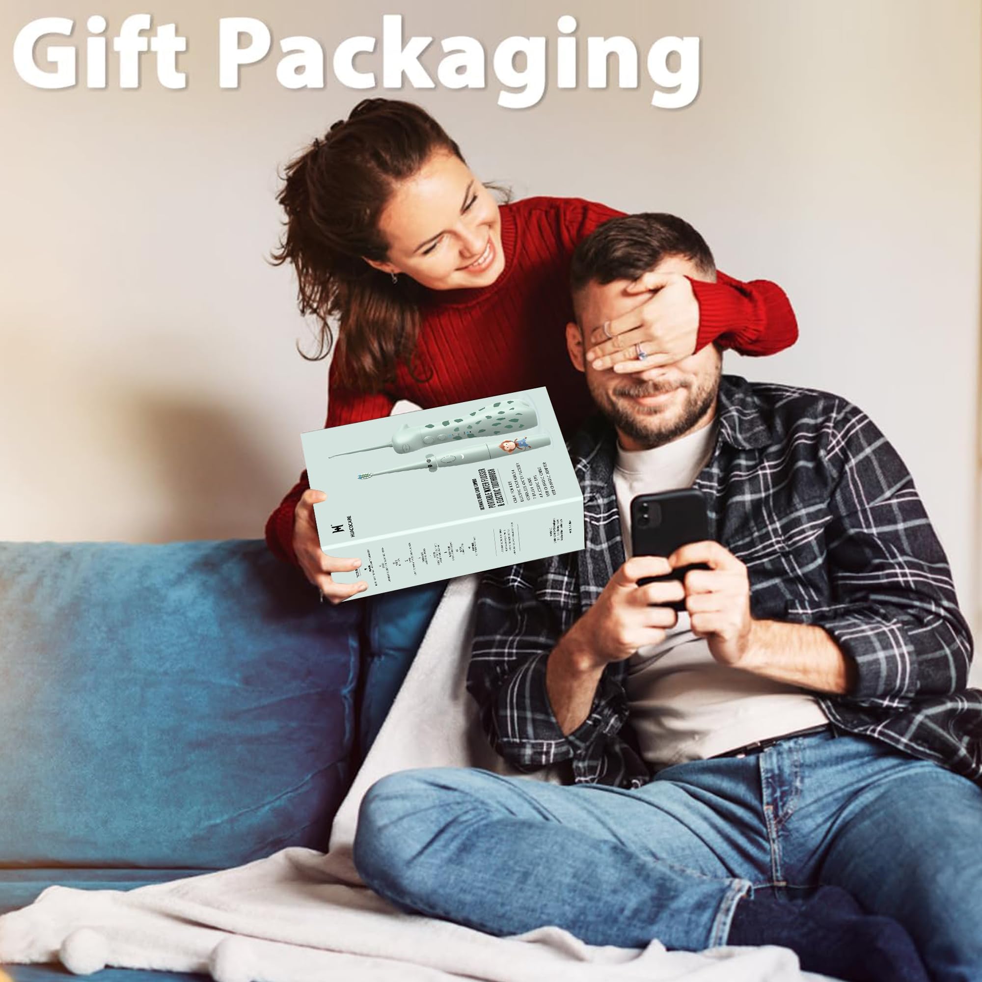 Cute giraffe and monkey themed design on the kids dental kit