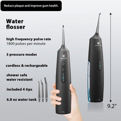 Close-up of the electric toothbrush from the 2-1 Oral Clean Kit