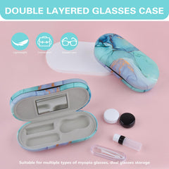 Included tweezers and contact lens solution bottle