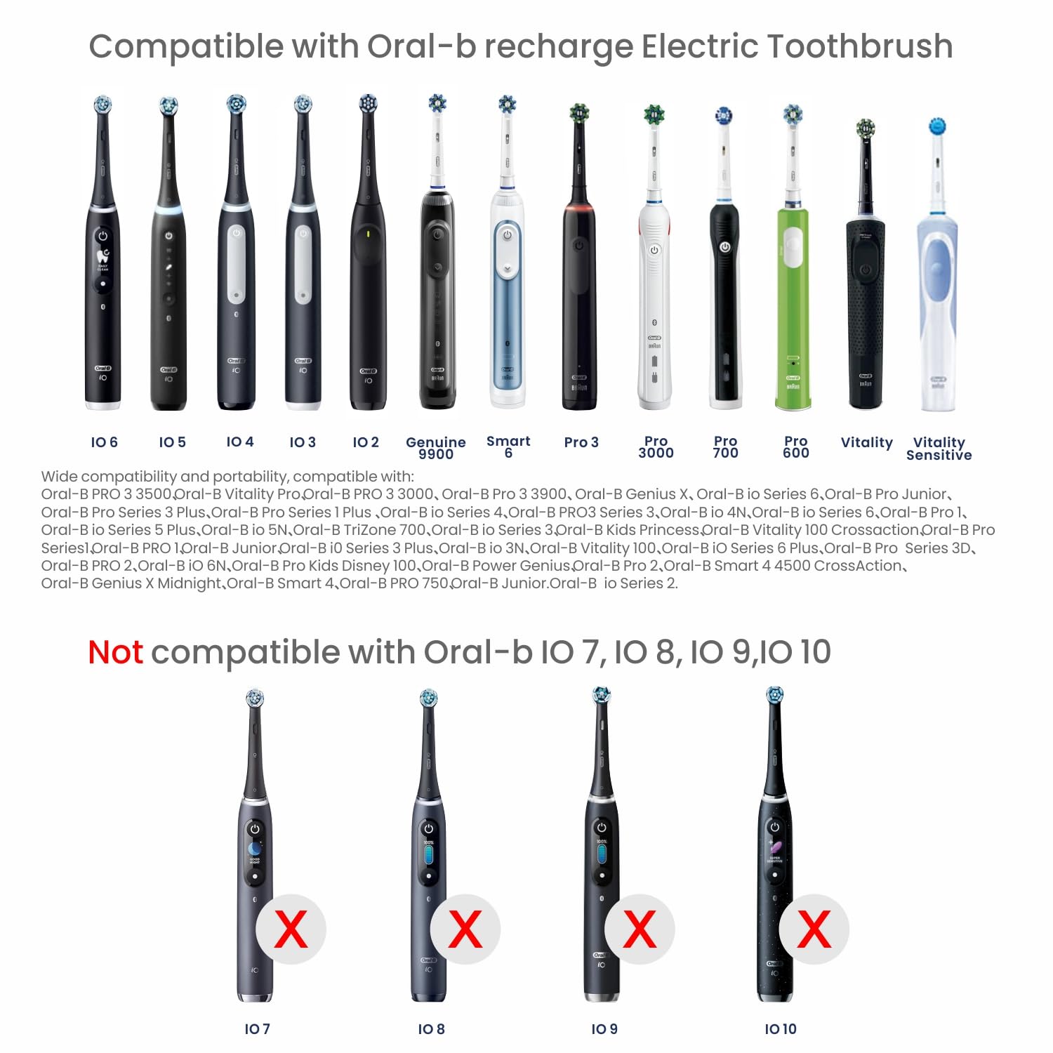 Front view of the 2-in-1 Oral-B wall charger mounted on a wall