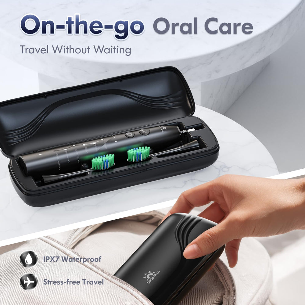 2-minute timer display on toothbrush