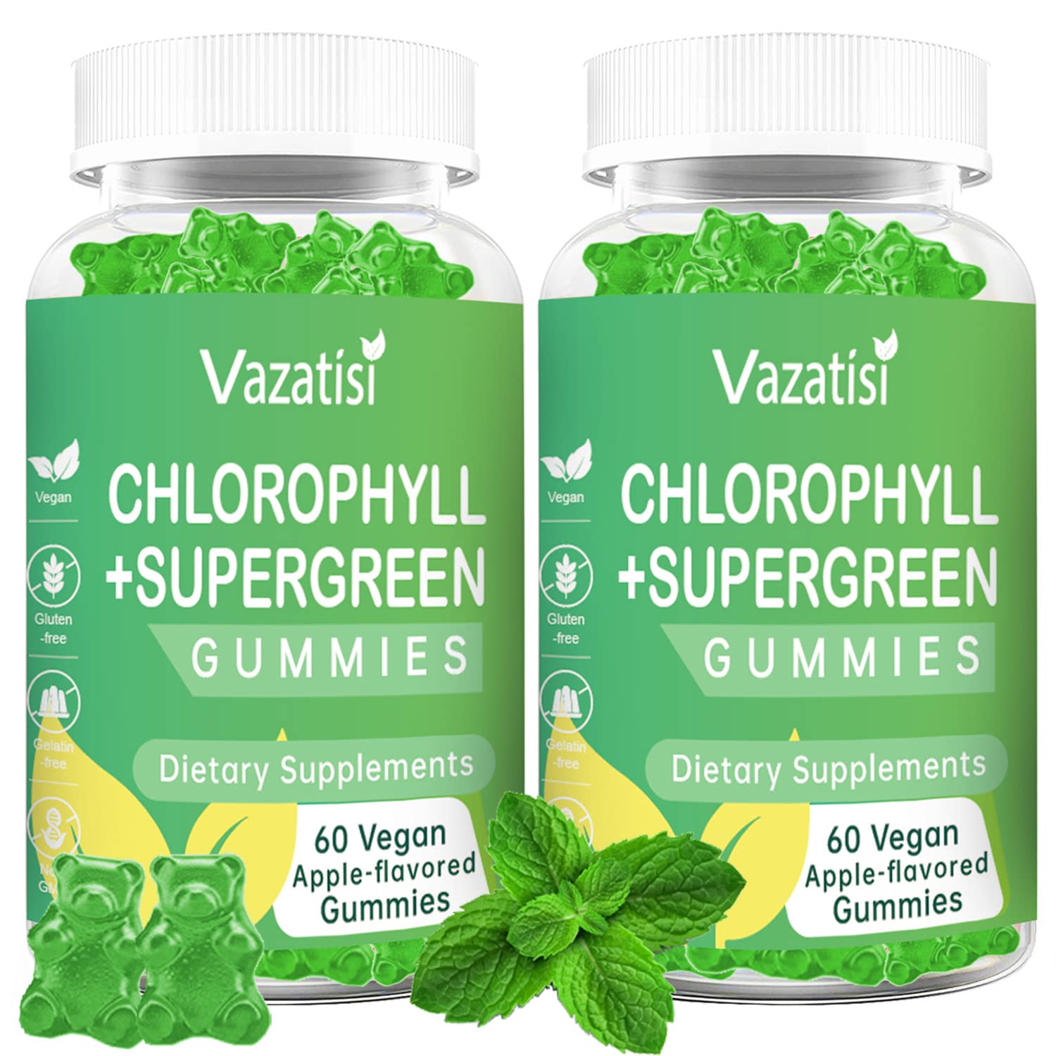 2-pack chlorophyll gummies hero image