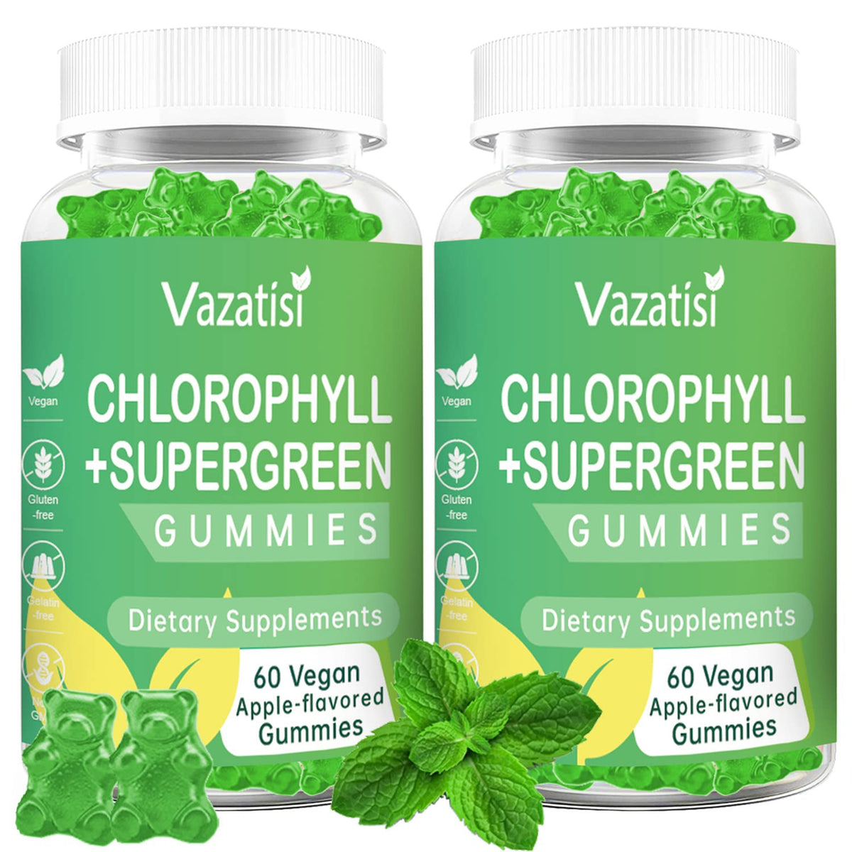2-pack chlorophyll gummies hero image
