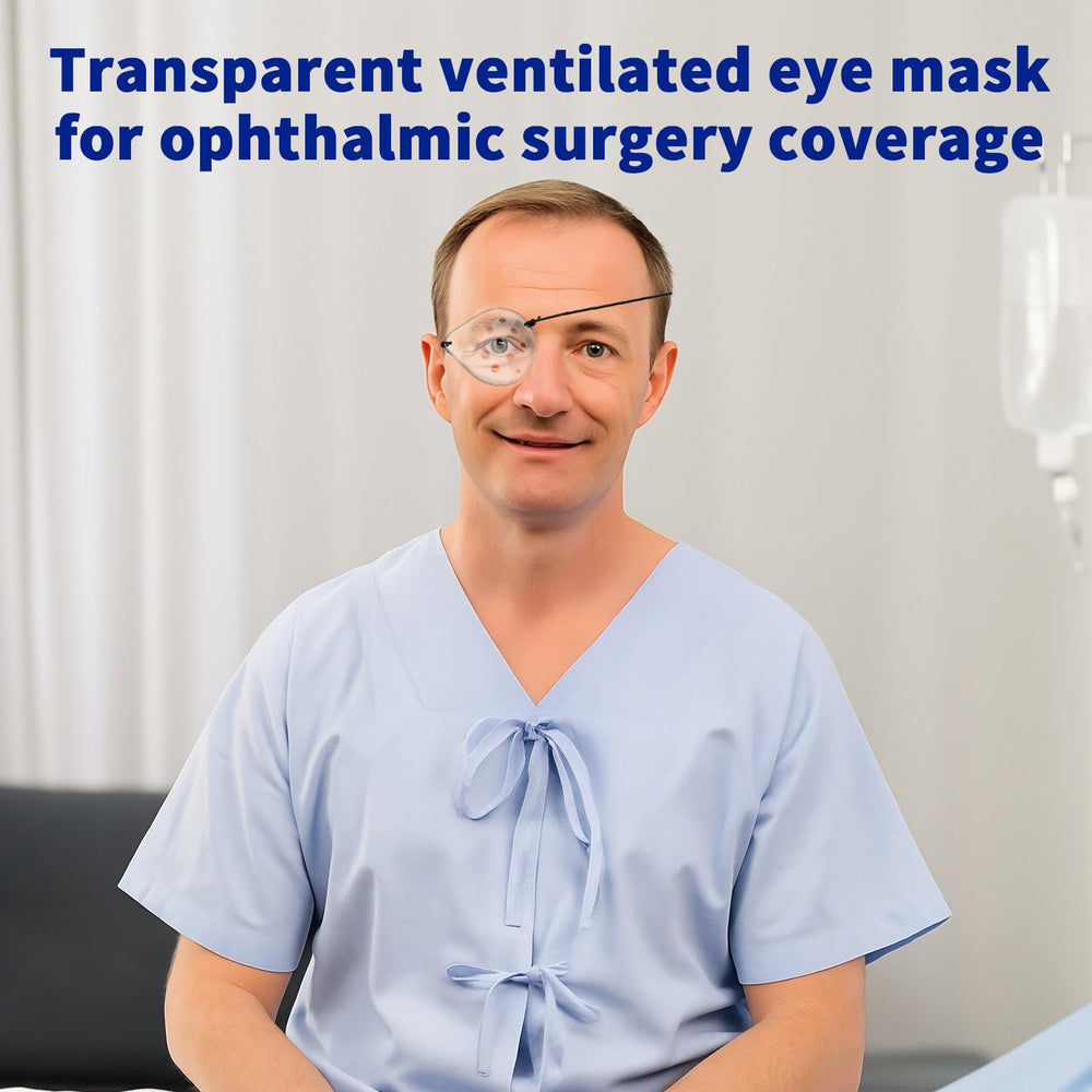 Pack of two clear eye shields for post-surgery care