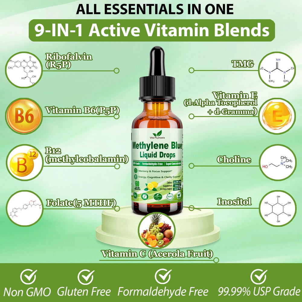 Close-up of methylated B complex liquid dropper