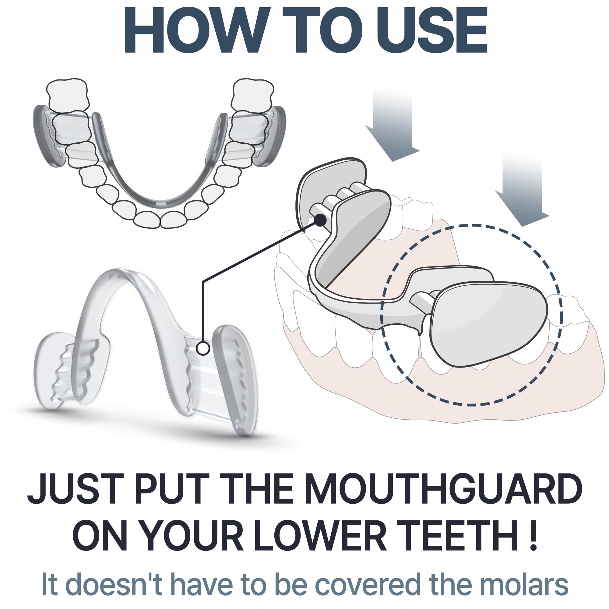 Two mouth guards with travel case in a 2-pack