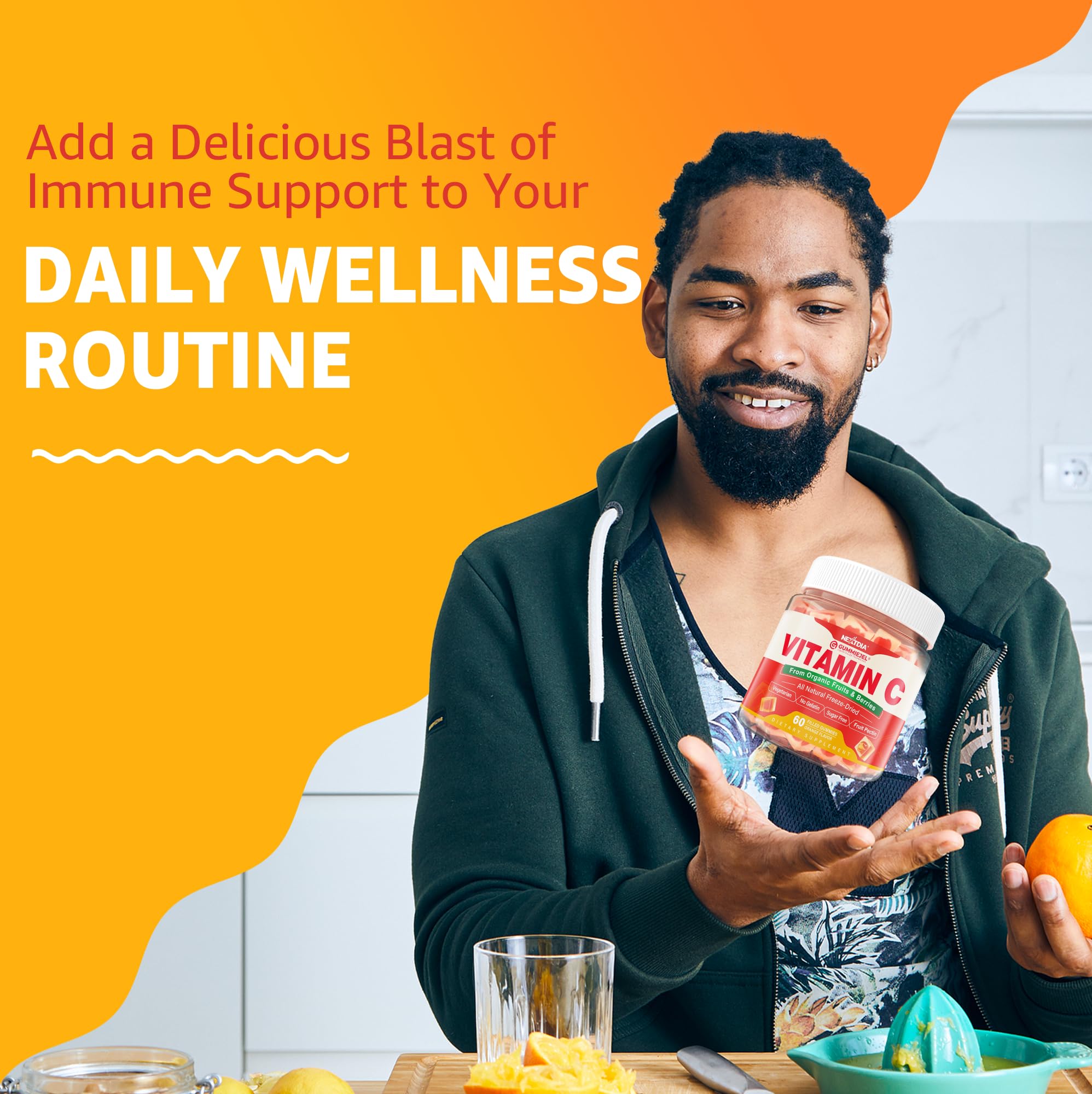 Gummies arranged for daily use by a family