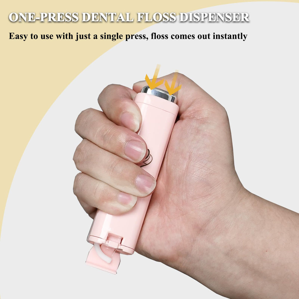 Travel-friendly floss case with compact design