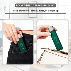 Compact, lightweight floss dispenser fitting in a pocket or bag