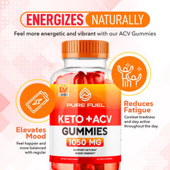 Two-pack Pure Fuel Keto Gummies back packaging