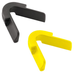 2-pack replacement nose pieces for sunglasses - yellow-black - close-up