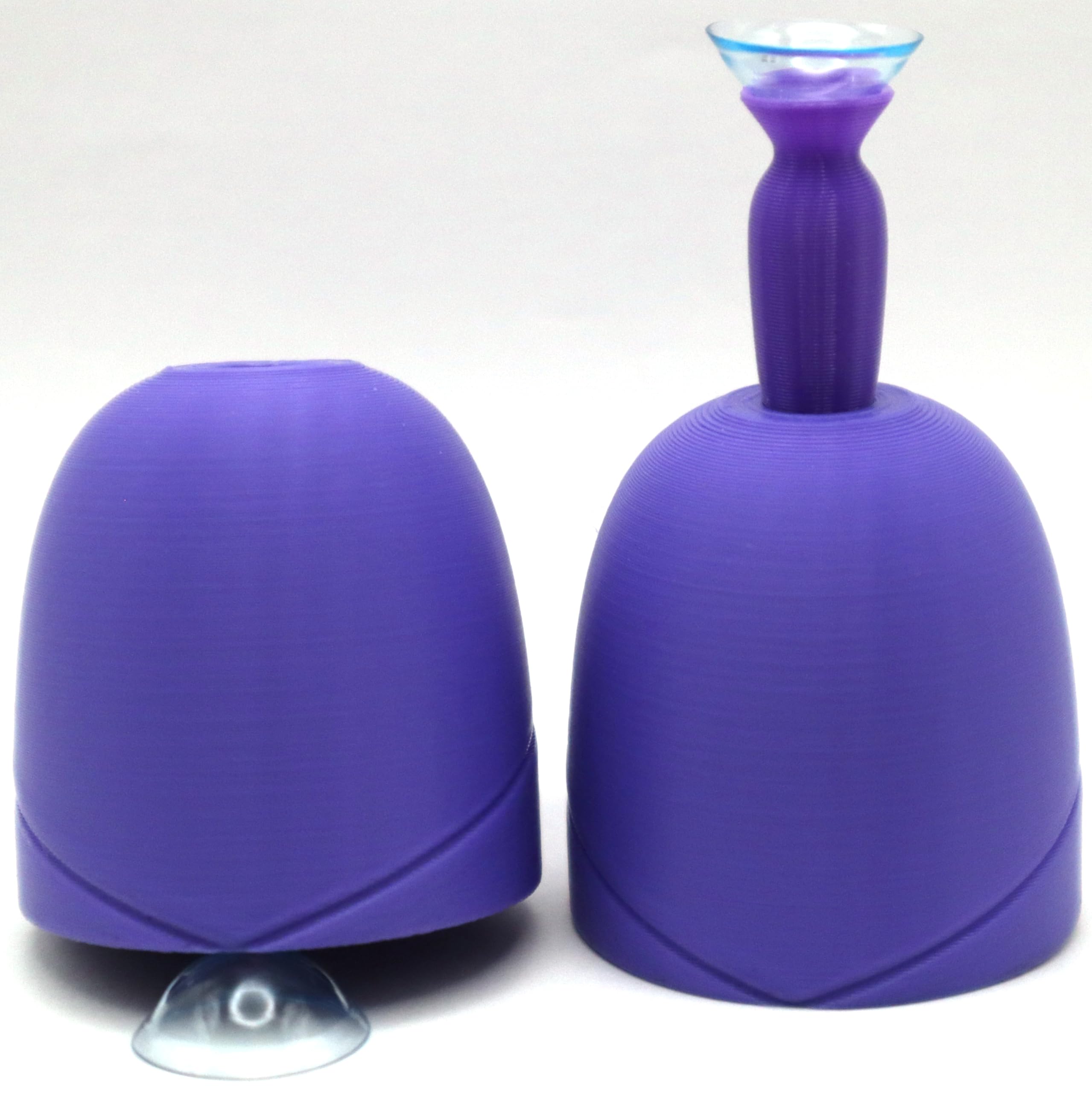 Two-pack scleral lens applicator tool in purple