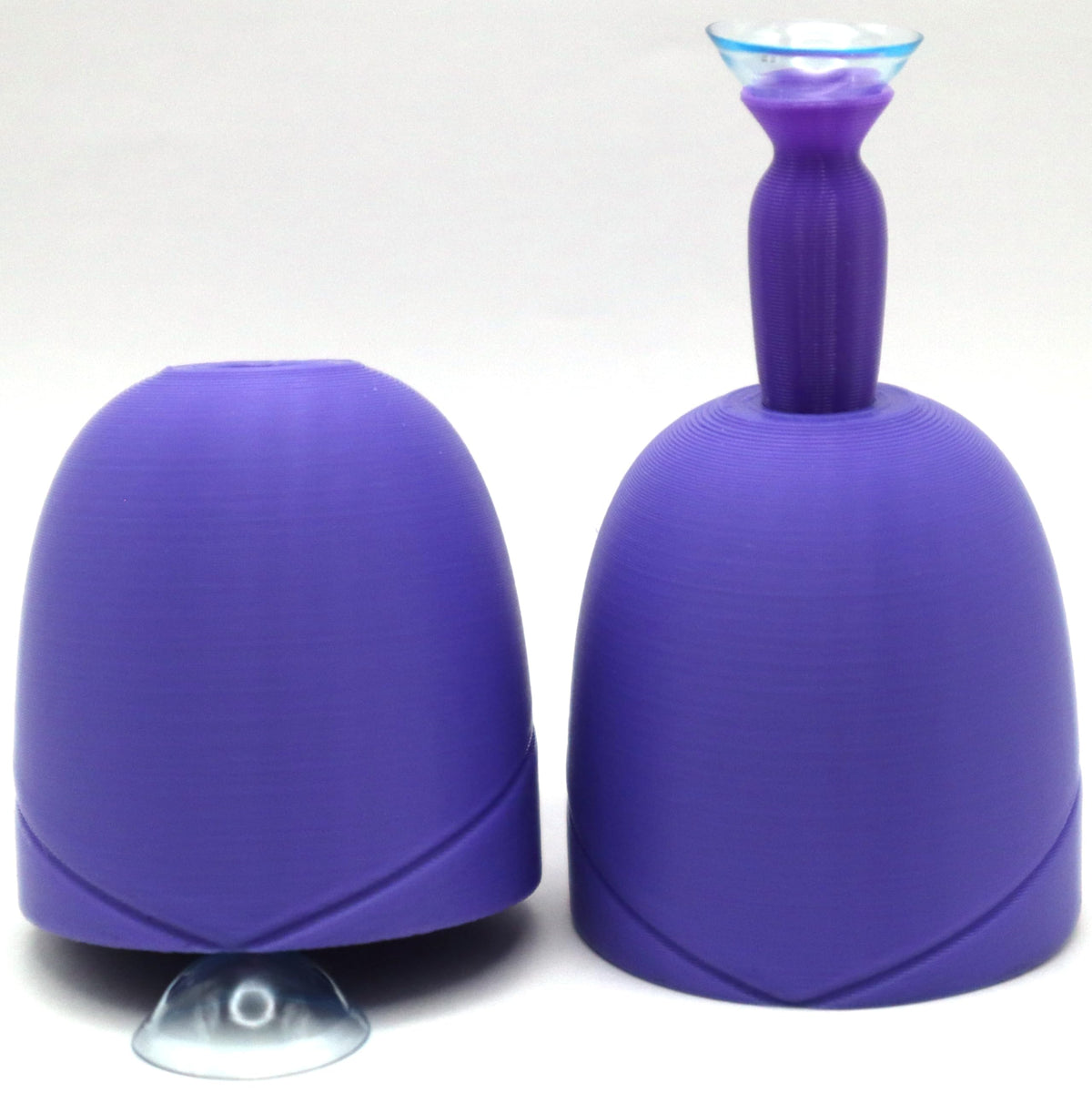 Two-pack scleral lens applicator tool in purple