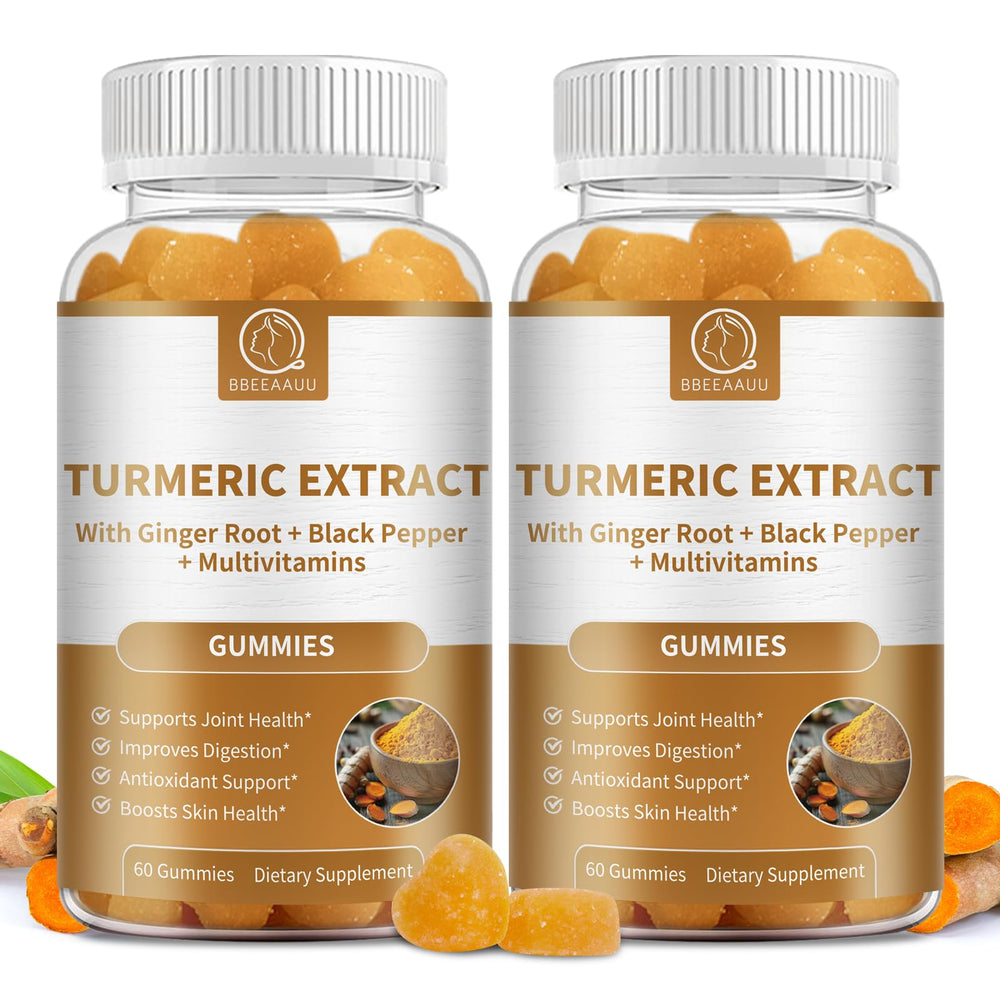 2 pack raspberry turmeric curcumin gummies front