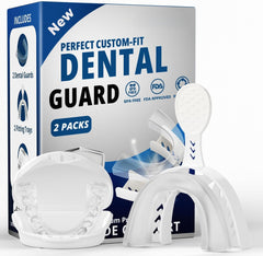 Two-pack upgraded night guards for teeth grinding