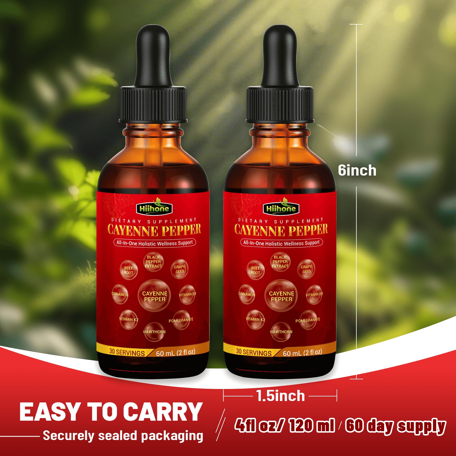 Label detail: low-spice cayenne pepper extract