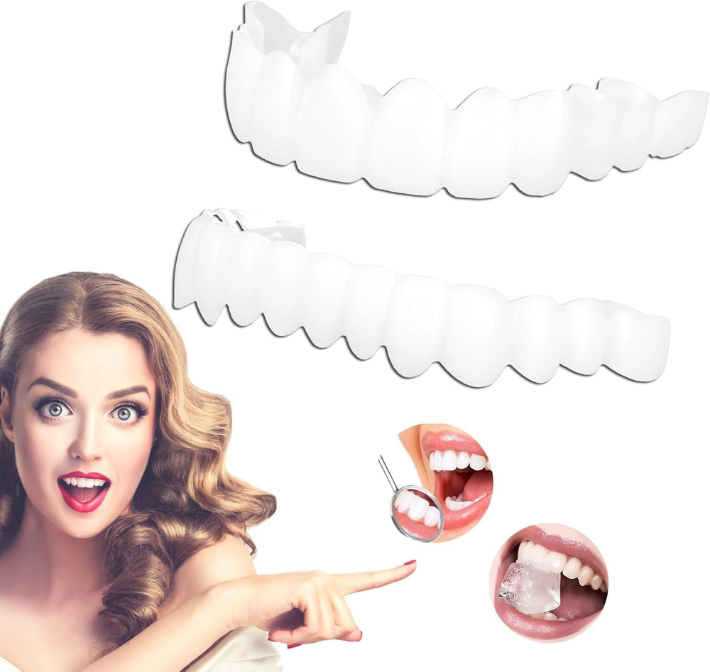 Close-up of flexible, customizable comfort-fit on teeth