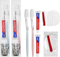 Bulk 200-pack disposable toothbrushes in packaging