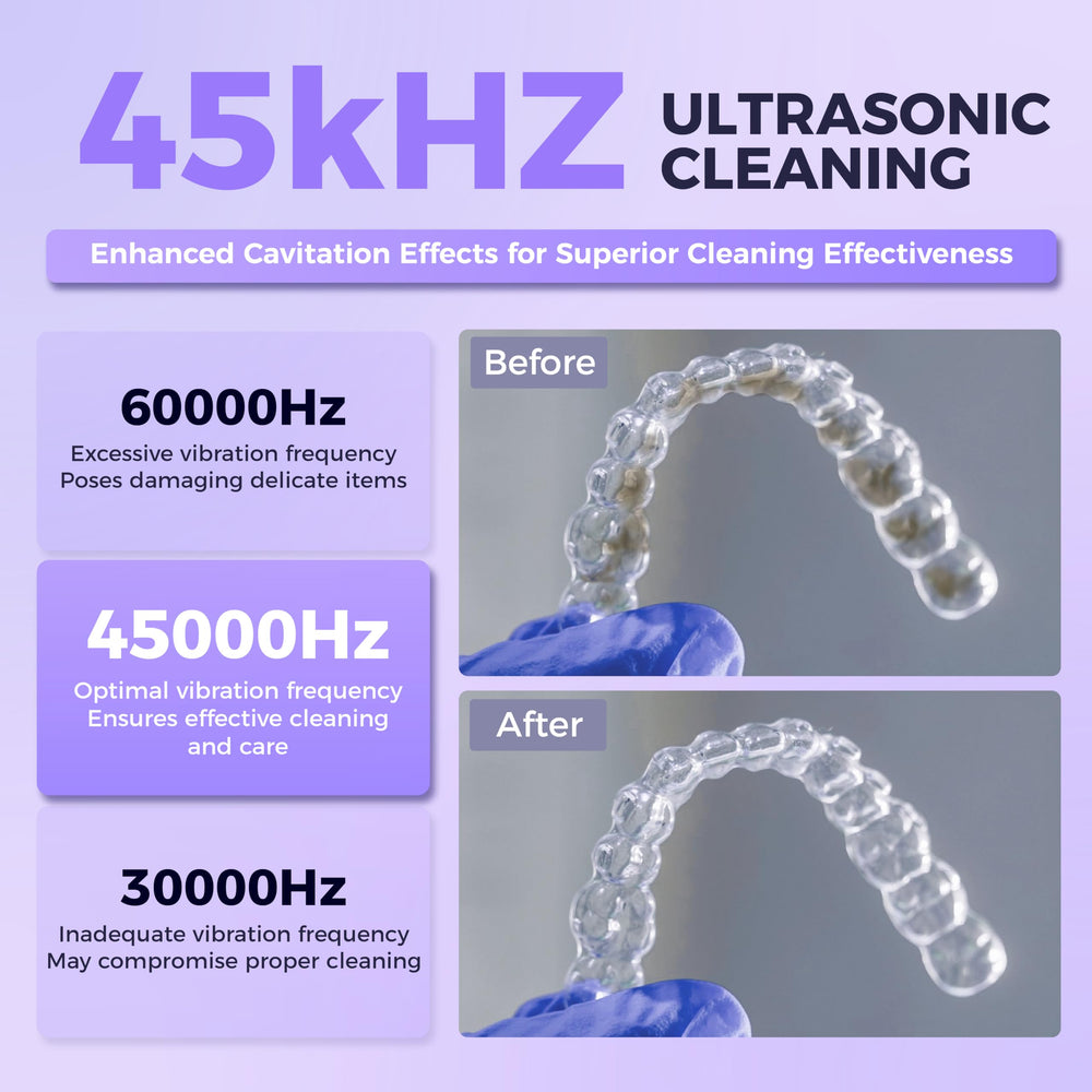 200ml stainless steel tank for retainers, dentures, and guards