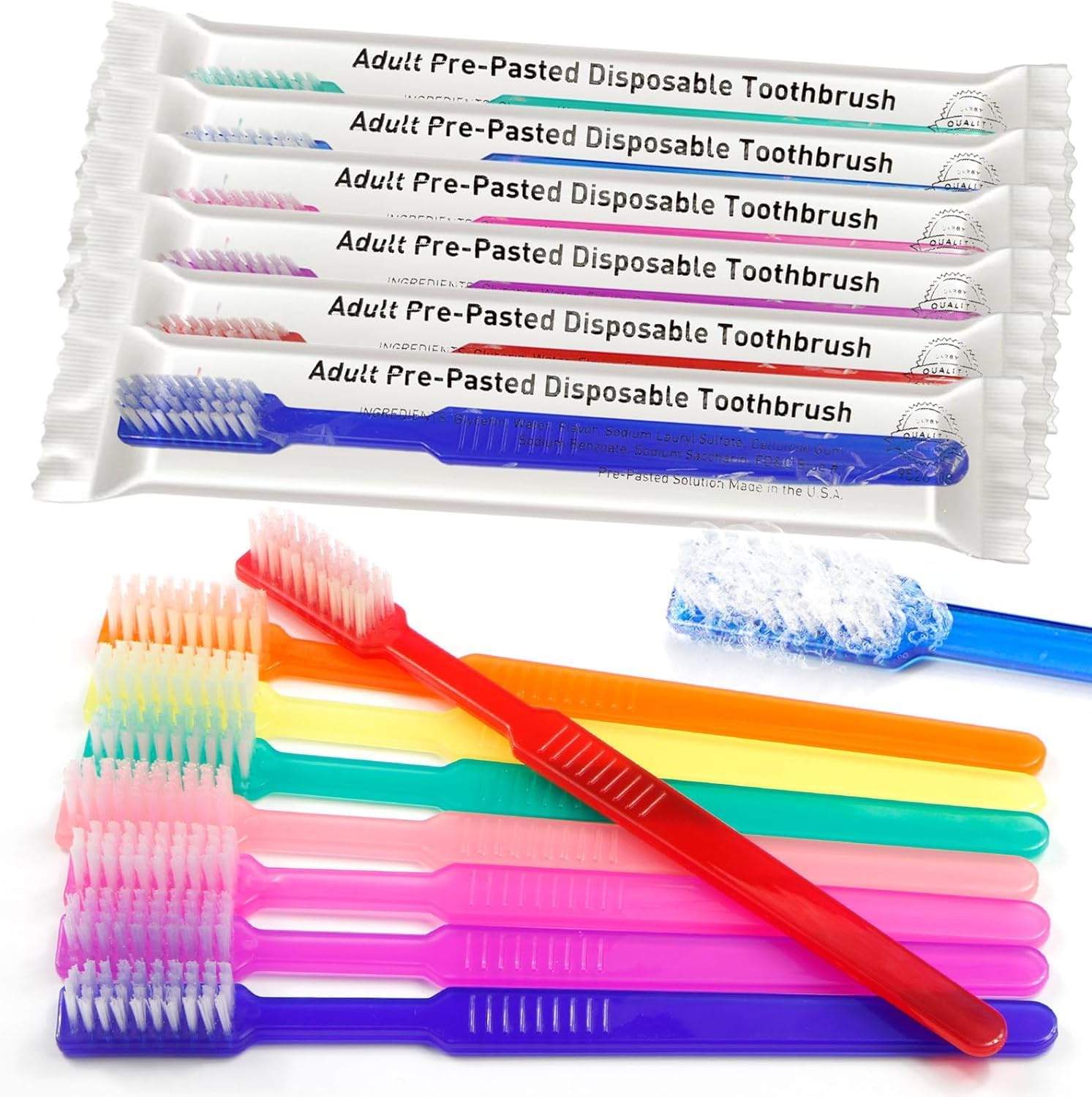 200pcs disposable pre-pasted toothbrushes by Vastmed