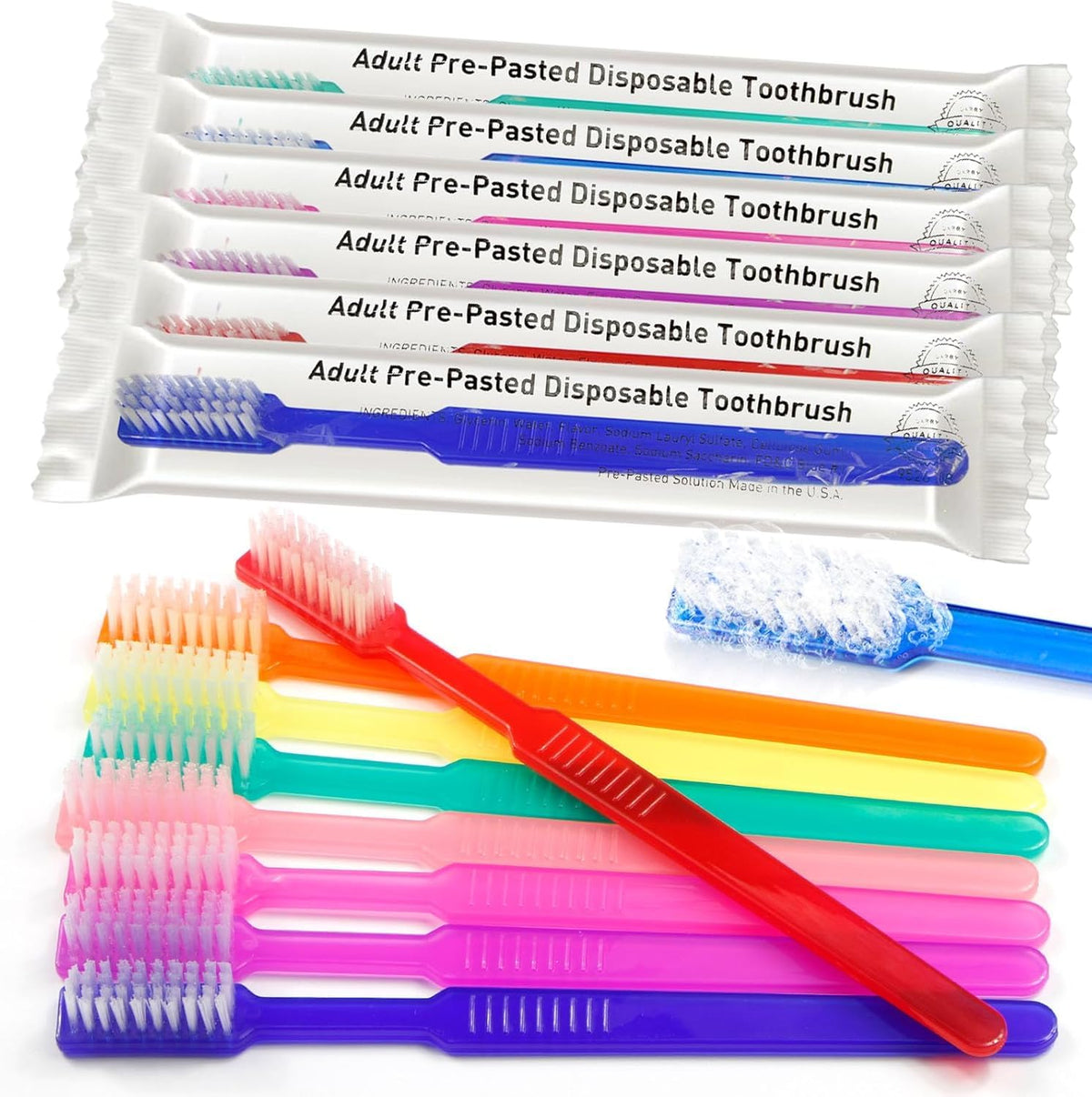 200pcs disposable pre-pasted toothbrushes by Vastmed