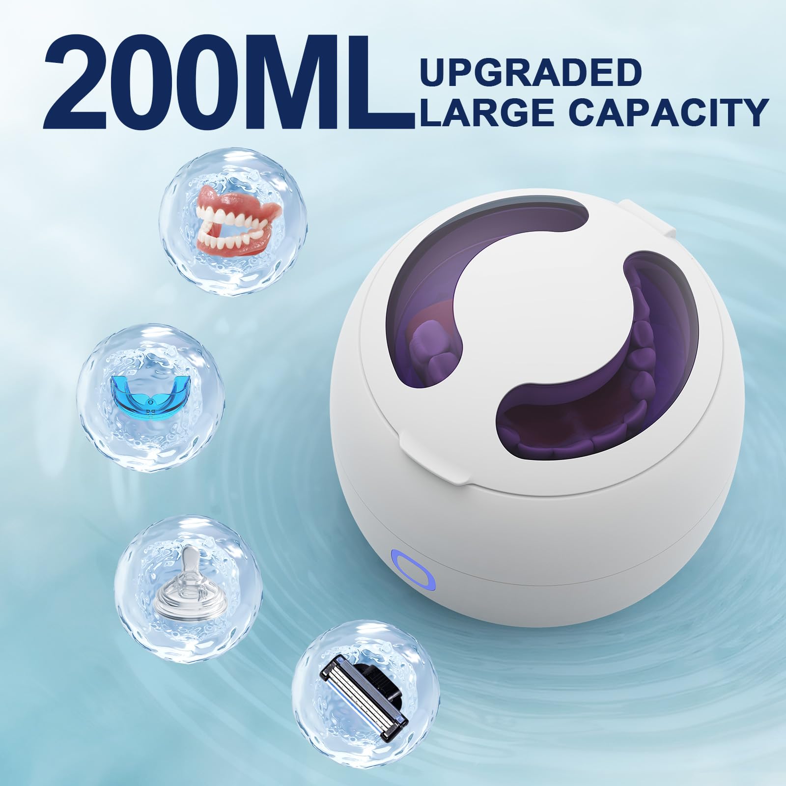 Includes cleaning basket, tweezers, and brush