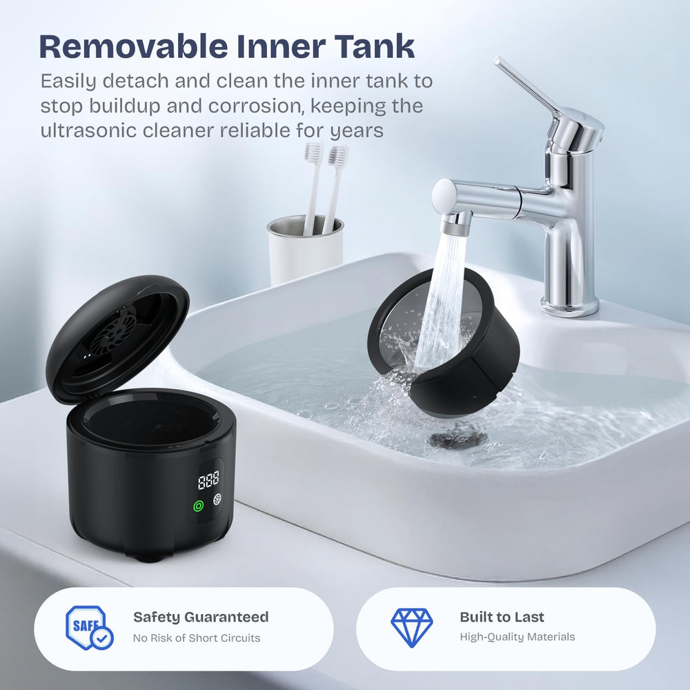 Built-in drying fan for quick moisture removal