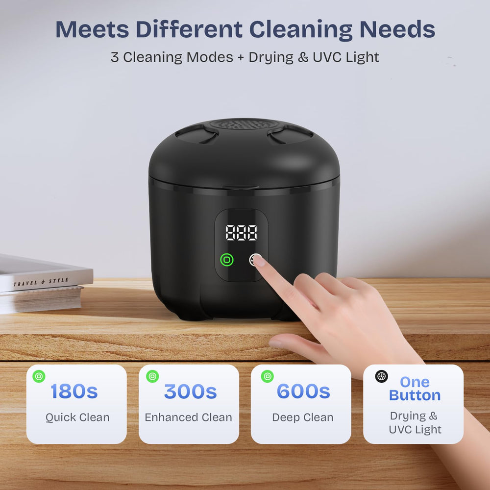 Product with dentures, mouthguard and jewelry on display