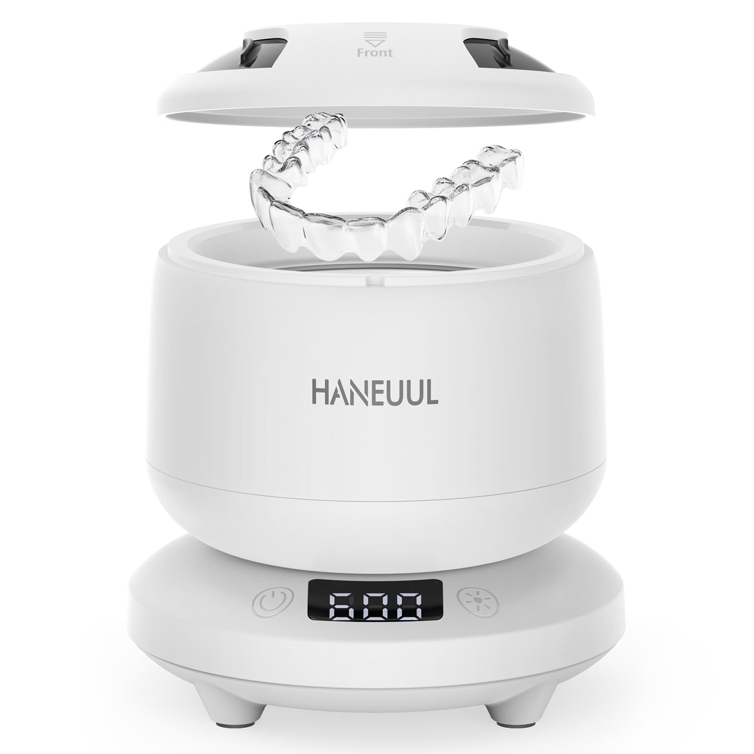Front view of the 2025 Ultrasonic Retainer Cleaner in white