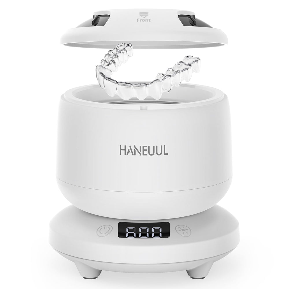 Front view of the 2025 Ultrasonic Retainer Cleaner in white