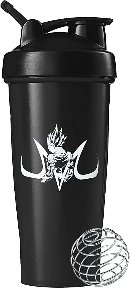 20oz protein shaker bottle with stainless steel wire whisk