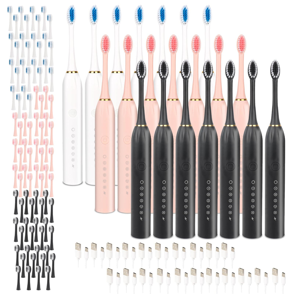 21-pack adult electric toothbrush set – product image 1