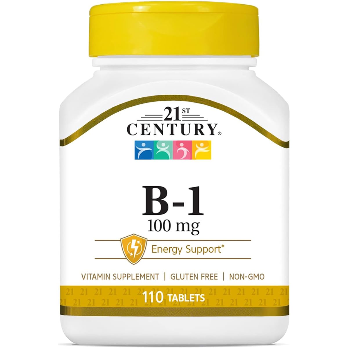 Bottle of 21st Century B-1 Tablets 100 mg - 110 count