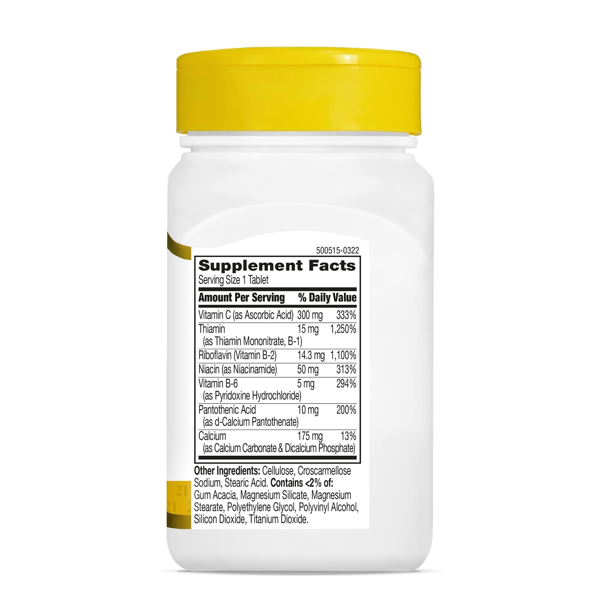 Gluten-free vitamin supplement packaging