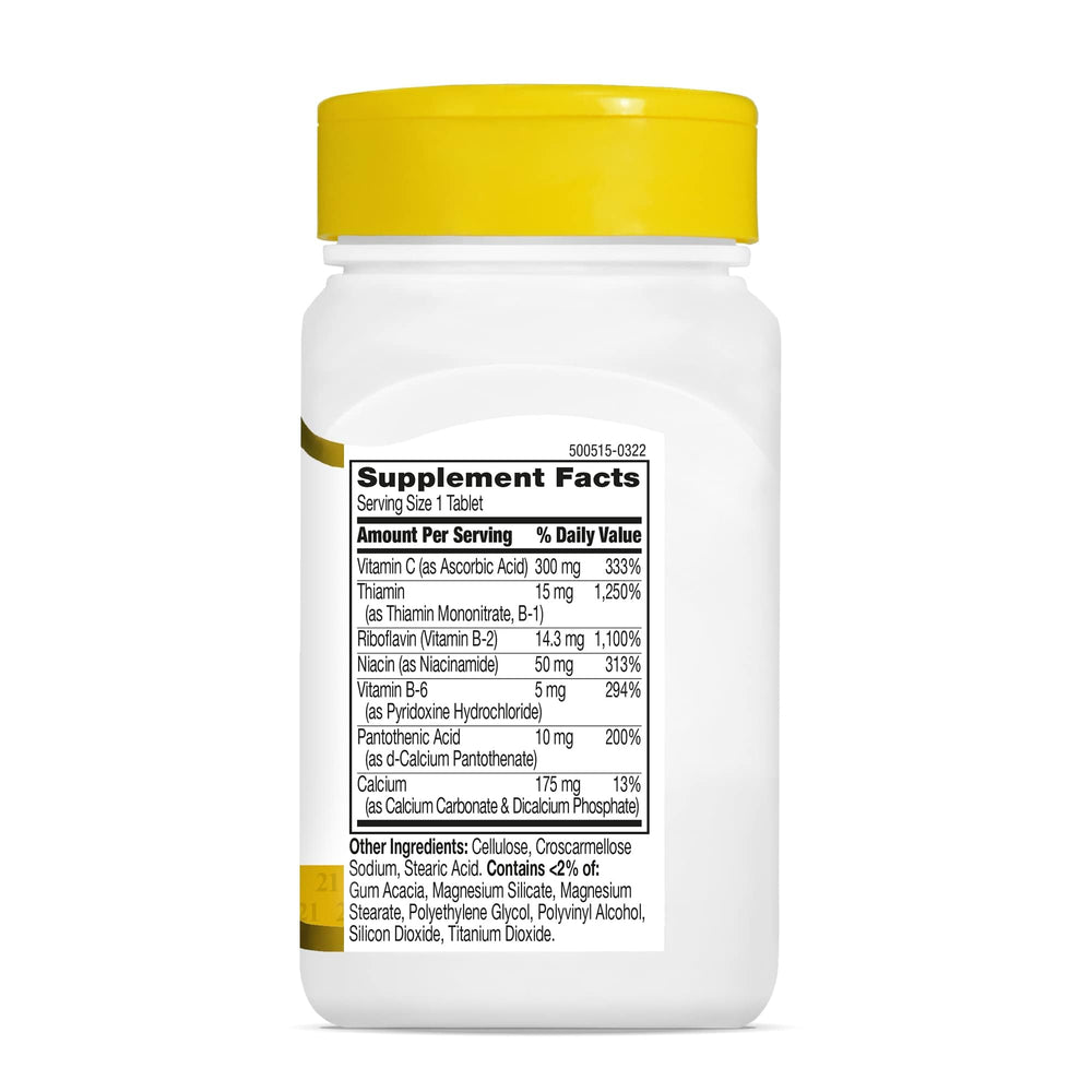 Gluten-free vitamin supplement packaging